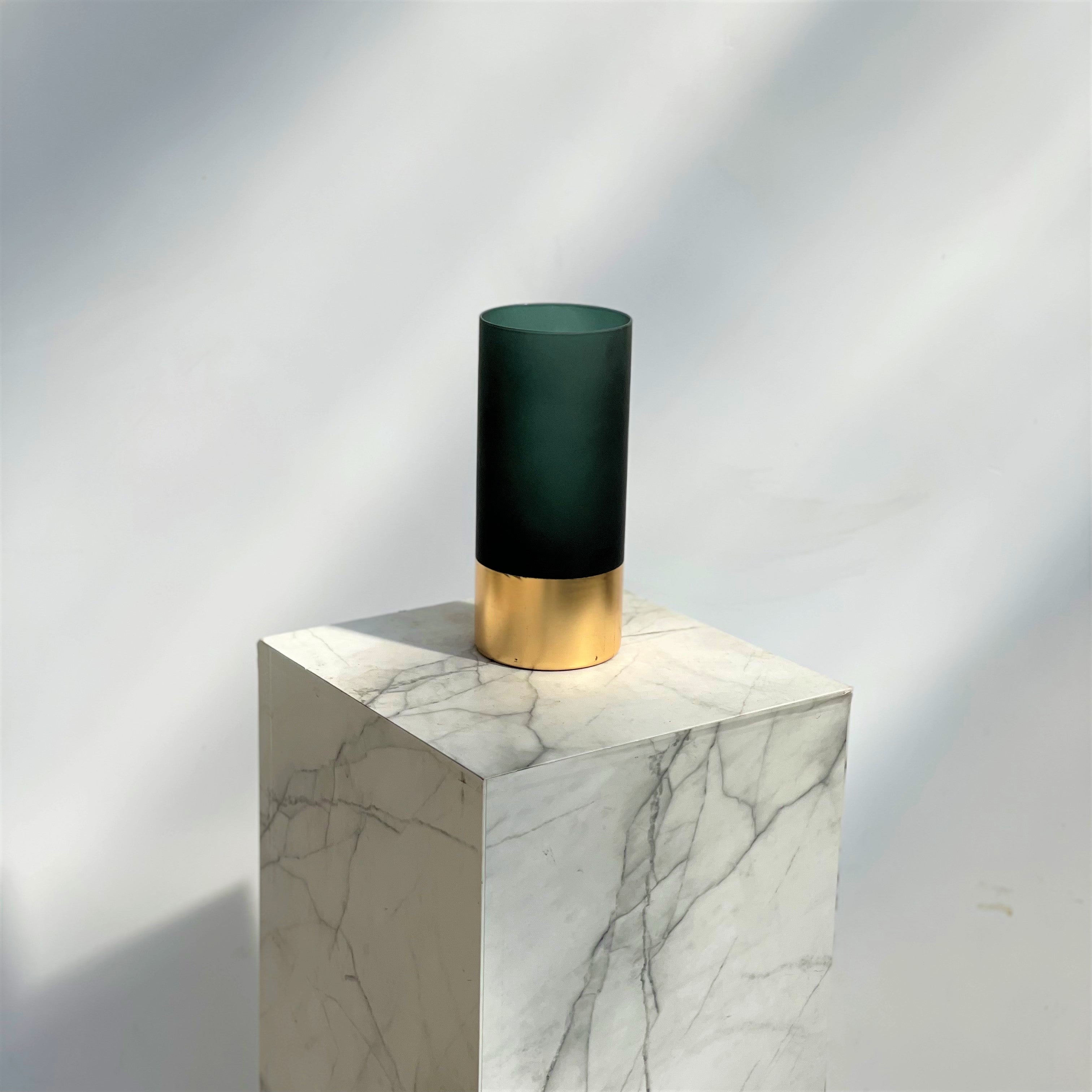 Vaso cilindrico dark green