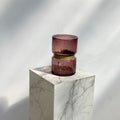 Vaso cilindrico burgundy violet