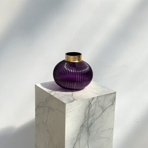 Vaso violet and gold