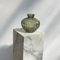 Vaso di vetro green con dettagli