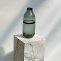Vaso di vetro dark grey
